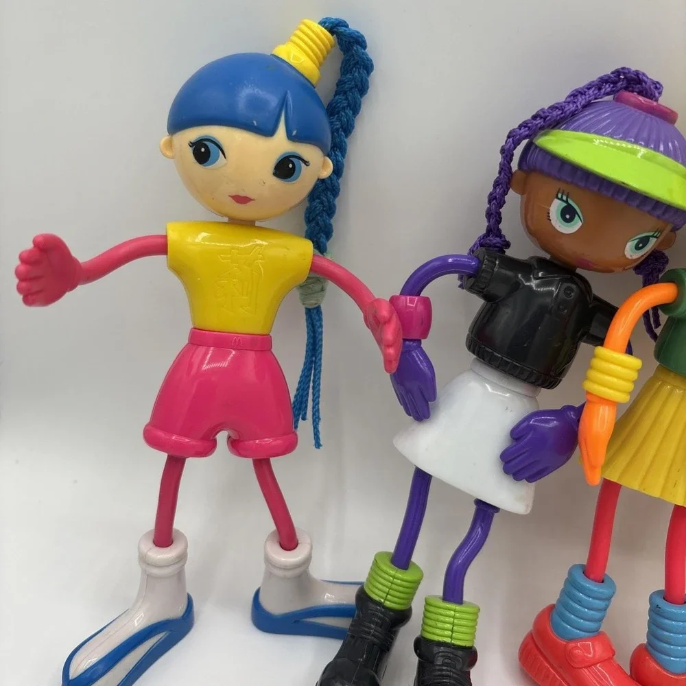 Vintage 2003 Ohio Art Betty Spaghetty McDonalds Doll Lot - Complete Set of 4